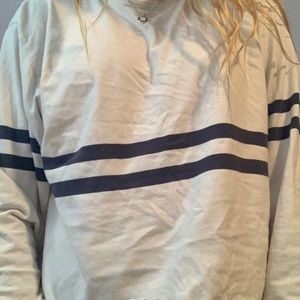 BRANDY MELVILLE ACACIA LONG SLEEVE NAVY AND WHITE